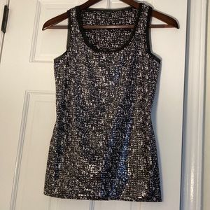 Ann Taylor black shimmery top